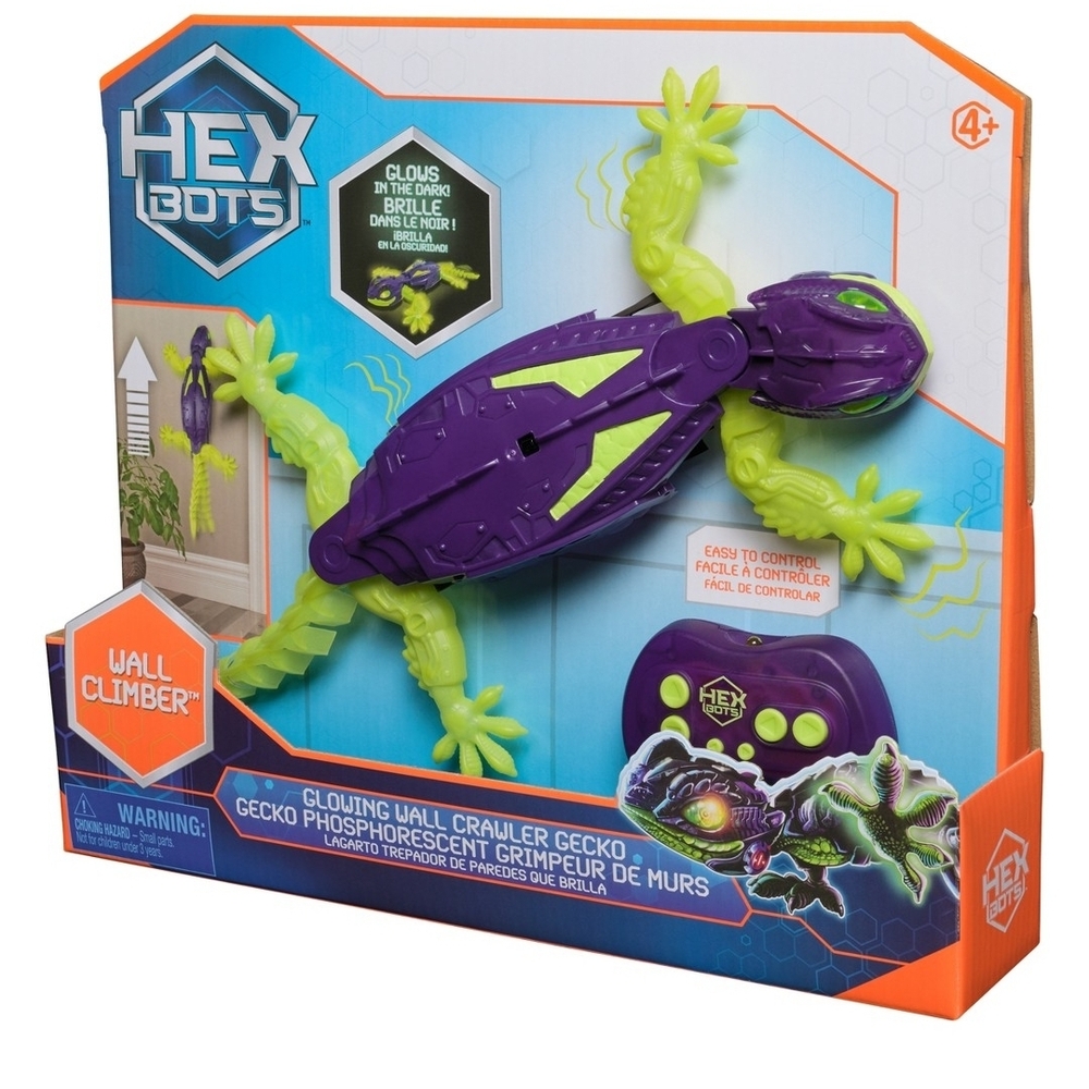 Hexbug Wall Climber Gecko - Purple and Green